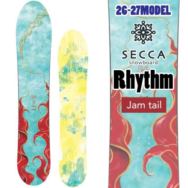 [予約商品] 26-27 セッカ スノーボード Secca Rhythm リズム Jam Tail 152cm 佐々木陽子プロデュース パウダー レディース スノボ 板 2026 2027 日本正規品 73,205円