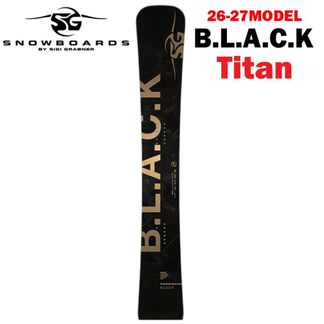 [予約商品] 26-27 SG スノーボード エスジー SNOWBOARDS B.L.A.C.K BLACK Ti 169cm TITAN ブラック チタン アルペンボード アルパイン 2026 2027 板 スノボ