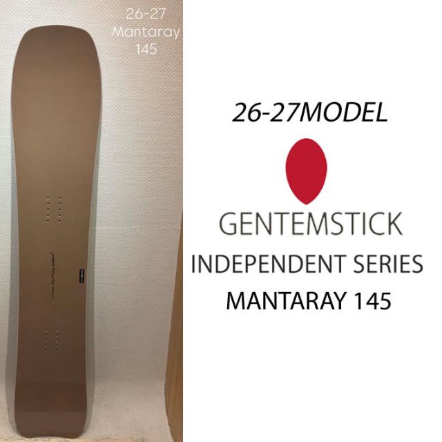 [予約商品] 26-27 GENTEMSTICK ゲンテンスティック MANTARAY 145 145cm マンタレイ レディース スノーボード パウダーボード 板 2026 2027