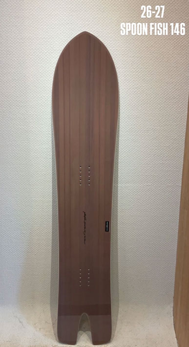 [予約商品] 26-27 GENTEMSTICK ゲンテンスティック SPOON FISH 146cm レディース スノーボード スプーンフィッシュパウダーボード アクセルキャンバー 板 2026 2027_2