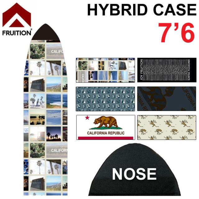 ファンボード用 サーフボードケース FRUITION HYBRID CASE ハイブリッド ケース マイクロファイバー サーフボードケース 7’6 フリューション ソフトケース サーフィン