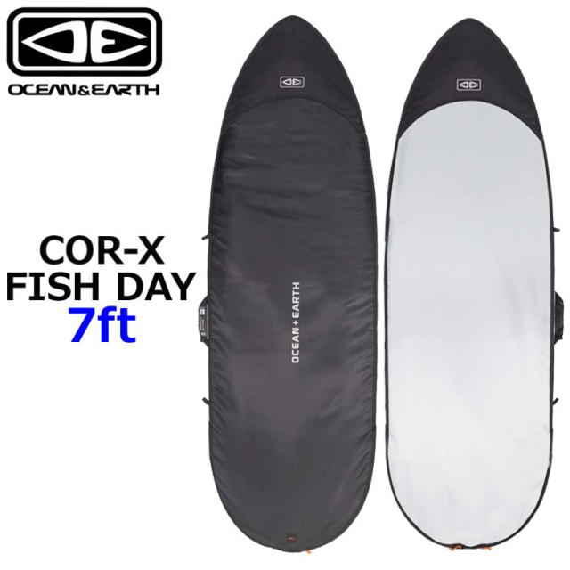 OCEAN＆EARTH サーフボードケース ハードケース COR-X コアエックス FISH DAY COVER 7.0ft オーシャンアンドアース [サーフトリップ特集]