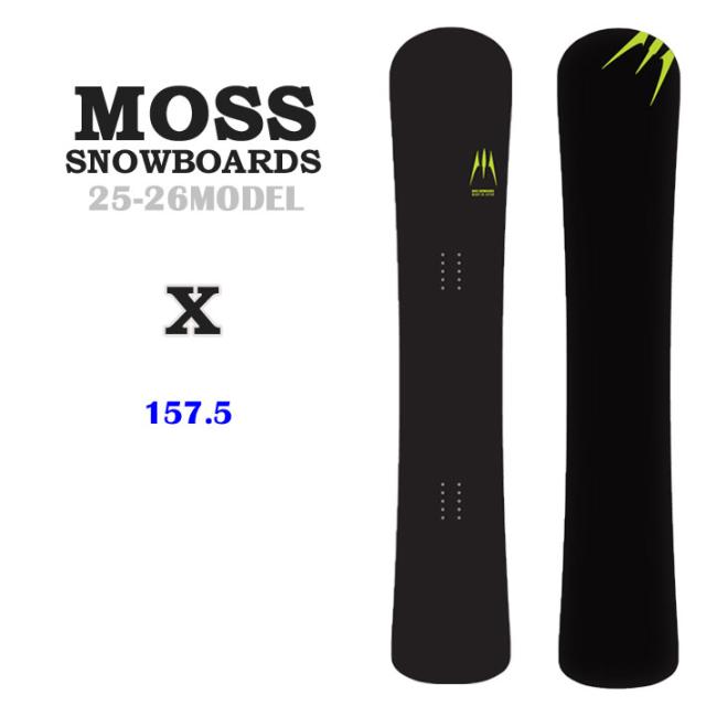 予約商品] NEW！ 25-26 MOSS スノーボード X モススノーボード 157.5m