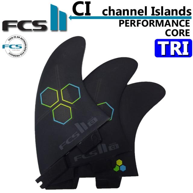 [店内ポイント20倍中!!] FCS2 FIN エフシーエス2 フィン CI TRI FIN PC [BLK] チャンネルアイランド アルメリック トライフィン パフォ—マンスコア [Ｍ、Ｌ] ショートボード用