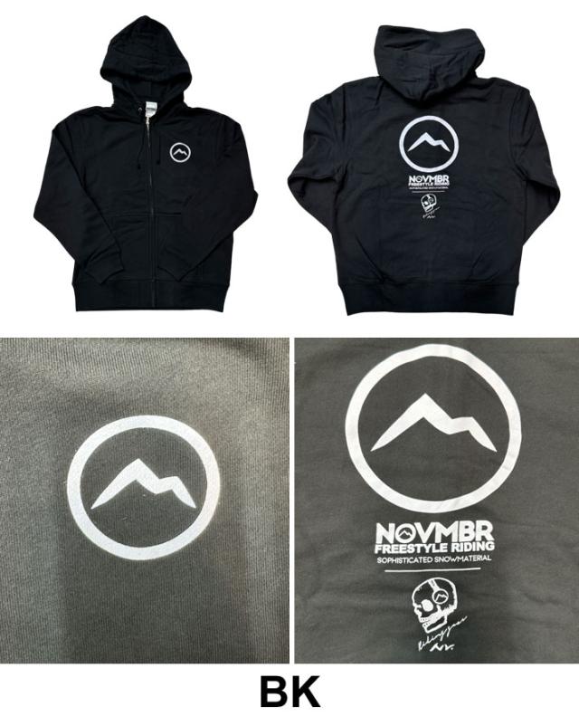 NOVEMBER ノベンバー スノーボード パーカー ZIP-PARKA [N13] [N14] ジップパーカー 長袖 ジップアップパーカー スウェット ノーベンバー_1