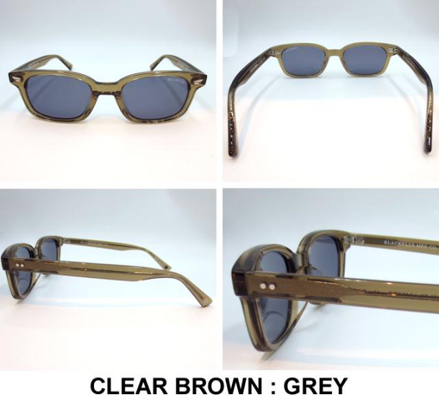 BLACK FLYS ブラックフライ サングラス [BF-11101-15] FLY SLAMMER フライ スラマー [CLEAR BROWN／GREY] ジャパンフィット_1