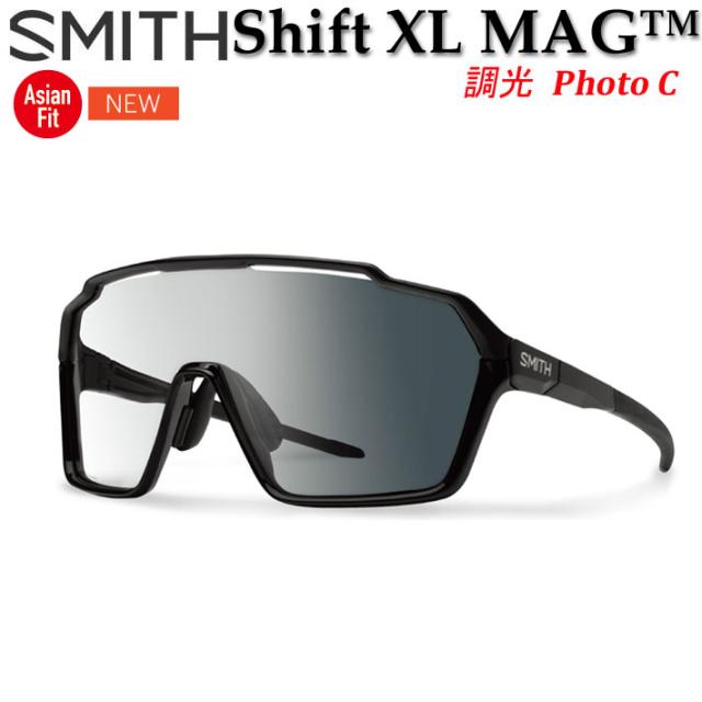 SMITH Shift Mag Asia Fit黒ロードバイク サングラス
