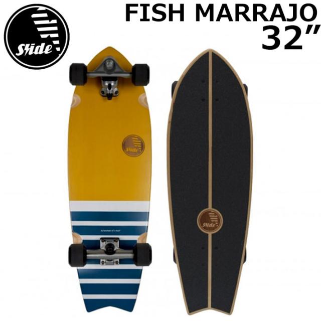 SLIDE サーフスケート スライド FISH MARRJO 32inch サーフスケートボード コンプリート スケートボード スケボー サーフィン SLIDE SURF SKATEBOARDS 日本正規品