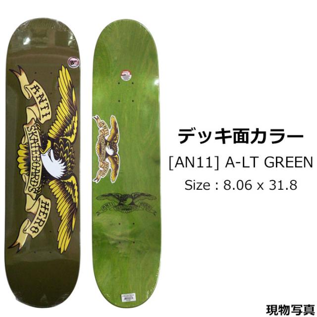 スケート デッキ ANTI HERO アンチヒーロー スケートボード [AN-11] 8.06inch CLASSIC EAGLE GOLD スケボー パーツ SKATE BOARD DECK