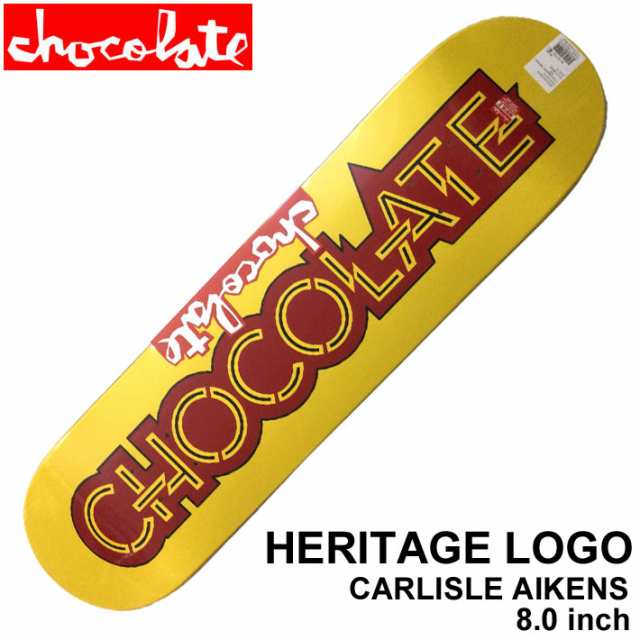 スケート デッキ CHOCOLATE チョコレート スケートボード HERITAGE LOGO [CH-19] 8.0inch CARLISLE AIKENS カーライル・アイケンズ スケ