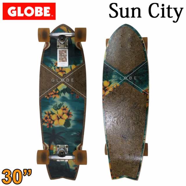在庫限り] GLOBE スケートボード グローブ Sun City [16] Coconut Hawaiian 30インチ コンプリート  サーフスケート スケボー サーフィン まとめて割 5大好評 ロングスケート