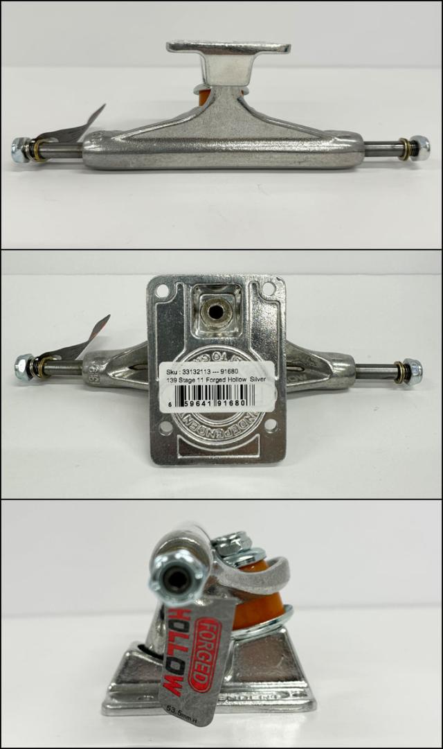 INDEPENDENT TRUCK スケートボード スケボー トラック インディペンデント STAGE 11 139 FORGED HOLLOW SILVER TRUCKS [3] インディー 2個1セット 前後セット_2
