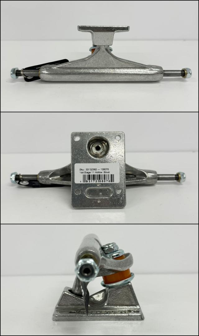 INDEPENDENT TRUCK スケートボード スケボー トラック インディペンデント STAGE 11 144 HOLLOW SILVER TRUCKS [11] インディー 2個1セット 前後セット_2