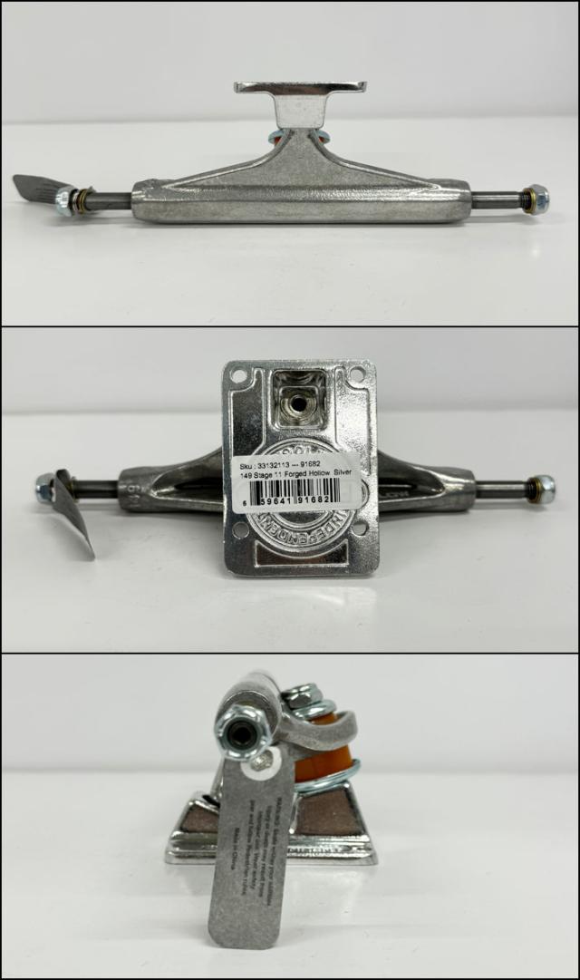 INDEPENDENT TRUCK スケートボード スケボー トラック インディペンデント STAGE 11 149 FORGED HOLLOW SILVER TRUCKS [14] インディー 2個1セット 前後セット_2