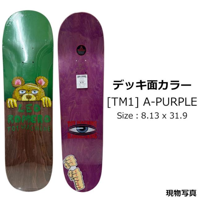 トイマシーン デッキ スケートボード TOY MACHINE DECK ROMERO FENCE [TM1] 8.13inch LEO ROMERO レオ・ロメオ スケボー パーツ SKATE BOARD DECK