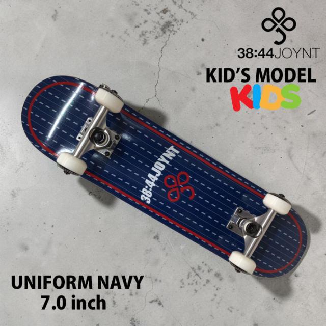 キッズサイズ 組立済み ジョイントスケートボード [J102] JOYNT 7.0inch UNIFORM NAVY KIDS COMPELTE コンプリート スケボー 完成品