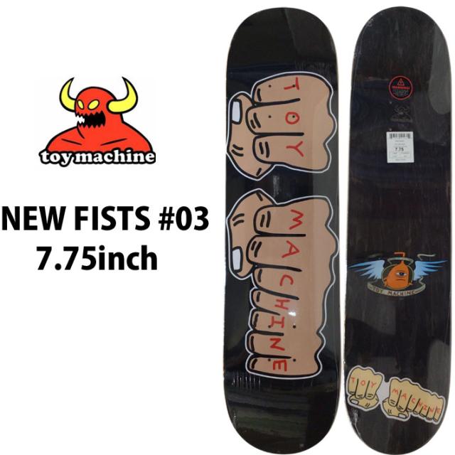 トイマシーン デッキ スケートボード NEW FISTS COLOR-J #03 [TM8] 7.75inch スケボー D1259