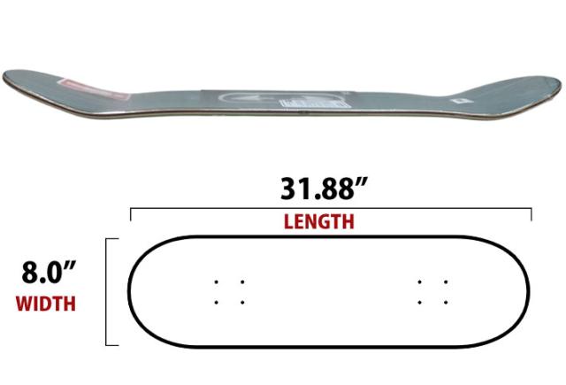 ガール スケートボードデッキ DUAL DIRECTIONAL 8.0inch [G16] GRIFFIN GASS GIRL SKATEBOARD グリフィン・ガス スケボー デッキ G5015_2
