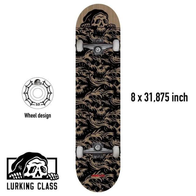 組立済み スケートボード LURKING CLASS 8.0inch COPRO WAVES [L101] ラーキングクラス コンプリート スケボー 完成品_5