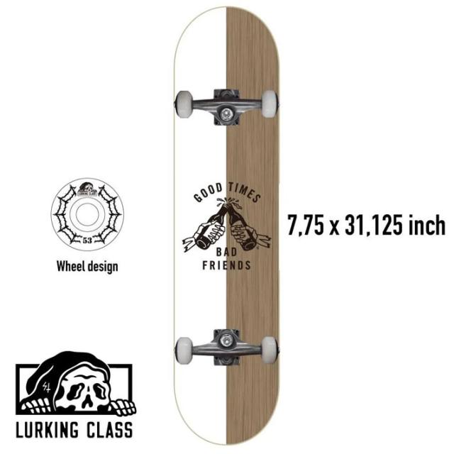 組立済み スケートボード LURKING CLASS 7.75inch GOOD TIMES [L104] ラーキングクラス コンプリート スケボー 完成品_5