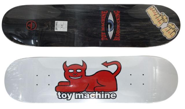 トイマシーン デッキ スケートボード DEVIL CAT WHITE [TM16] 8.25inch D1298_1