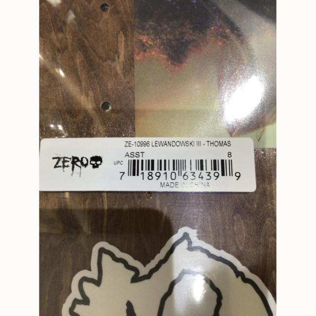 ゼロ デッキ スケートボード 8.0 [ZE8] ZERO THOMASxLEWANDOWSKI マリウス・ルワンドウスキ ジェイミー・トーマス スケボー スケートボード_2