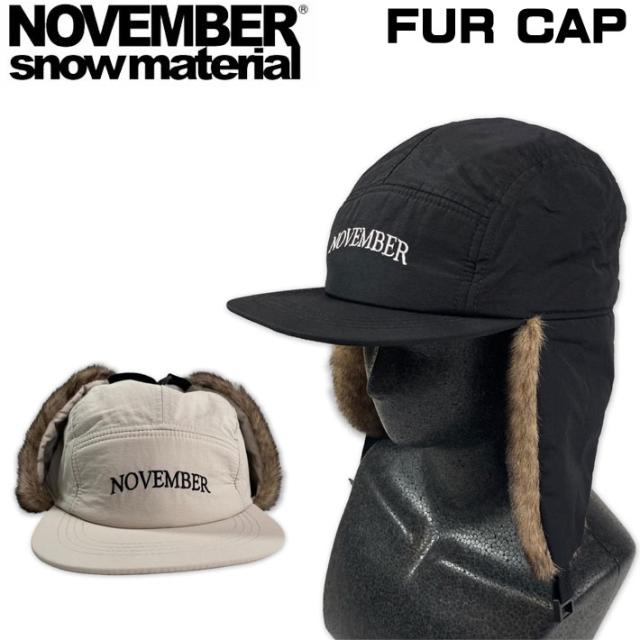 NOVEMBER ノベンバー FUR CAP スノーボード フライトキャップ ファーキャップ パイロットキャップ 帽子 ボア ファー 暖かい 防寒 防風 アウトドア キャンプ 釣りの通販は 6,380円