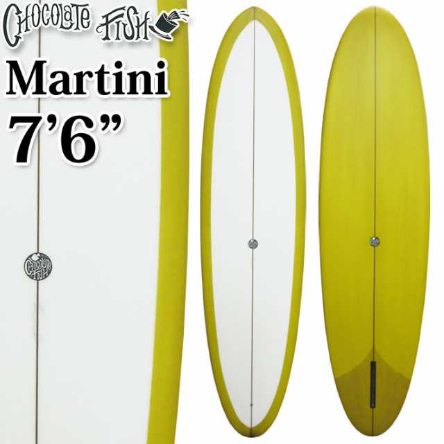 Chocolate Fish チョコレートフィッシュ サーフボード Martini マルティニ 7’6 [GoldTint／Clear] ファンボード ミッドレングス シング