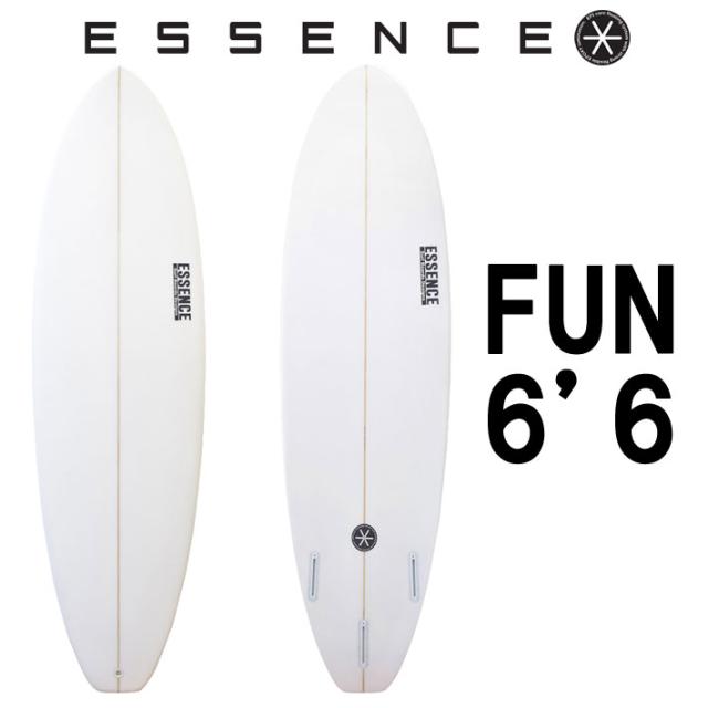 ESSENCE BOARDS エッセンス サーフボード FUN 6.6ft CLEAR ファン 6’6 サーフィン サーフボード 3FIN 海 ファンボード [営業所留め送料無料]