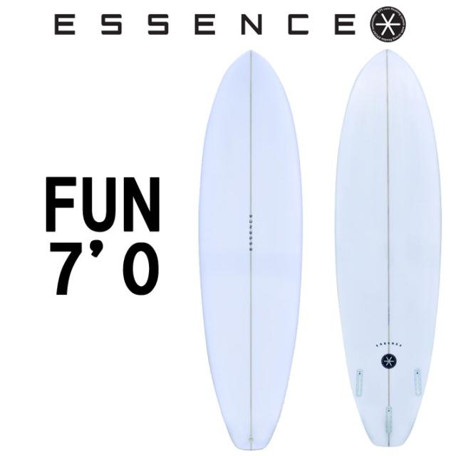 2025 ESSENCE BOARDS エッセンス サーフボード FUN 7.0ft CLEAR ファン 7’0 サーフィン サーフボード 3FIN 海 ファンボード [営業所留め送料無料]
