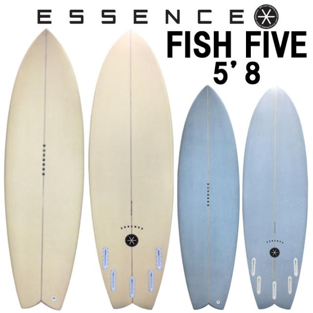 2026 ESSENCE BOARDS エッセンス サーフボード FISH FIVE フィッシュ ファイブ 5’8 サーフィン サーフボード 5FIN 海 ショートボード