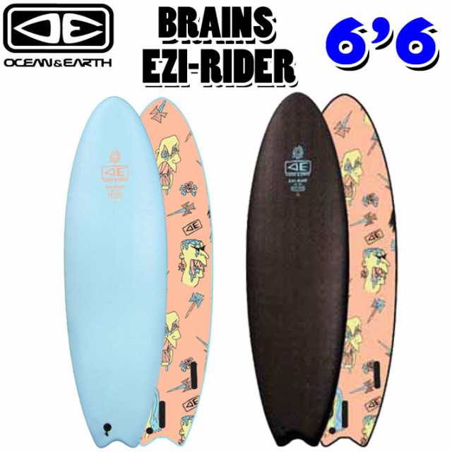 [follows特別価格] O&E OCEAN＆EARTH オーシャンアンドアース ソフトボード BRAINS EZI-RIDER 6.6ft SOFT TRI ソフトサーフボード ショー