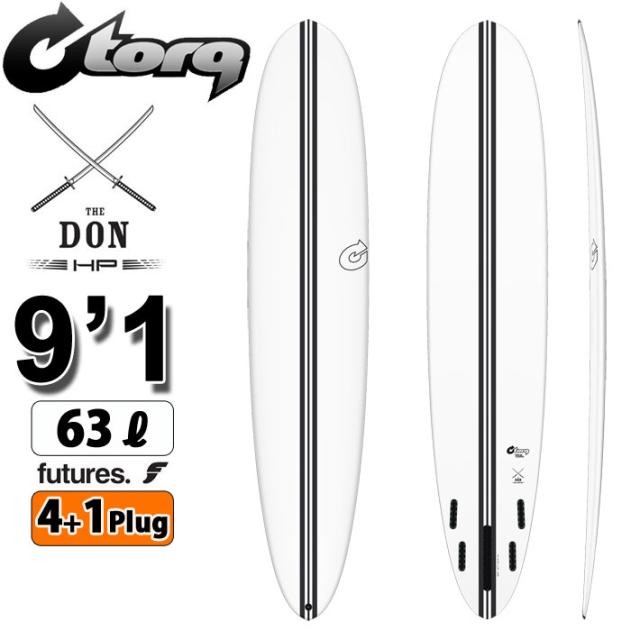 torq surfboard トルク サーフボード TEC DON HP 9’1 [White] ドン ハイパフォーマンス ロングボード 1+4 BOX future 5Plug [営業所留めの通販は