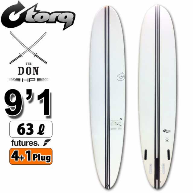 torq surfboard トルク サーフボード TEC DON HP 9’1 [White] ドン ハイパフォーマンス ロングボード 1+4 BOX future 5Plug [営業所留め