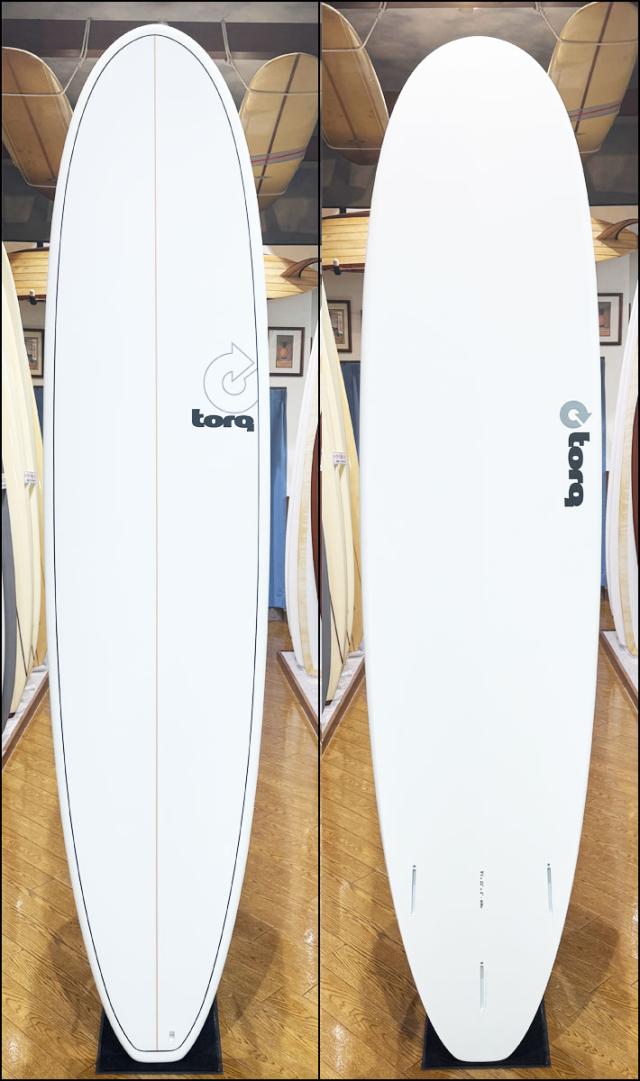 2026 torq surfboard トルク サーフボード PINLINE DESIGN LONGBOARD 8’0 [White Pinline] ロングボード エポキシボード 初級者 初心者 ビギナー [営業所止め送料無料]