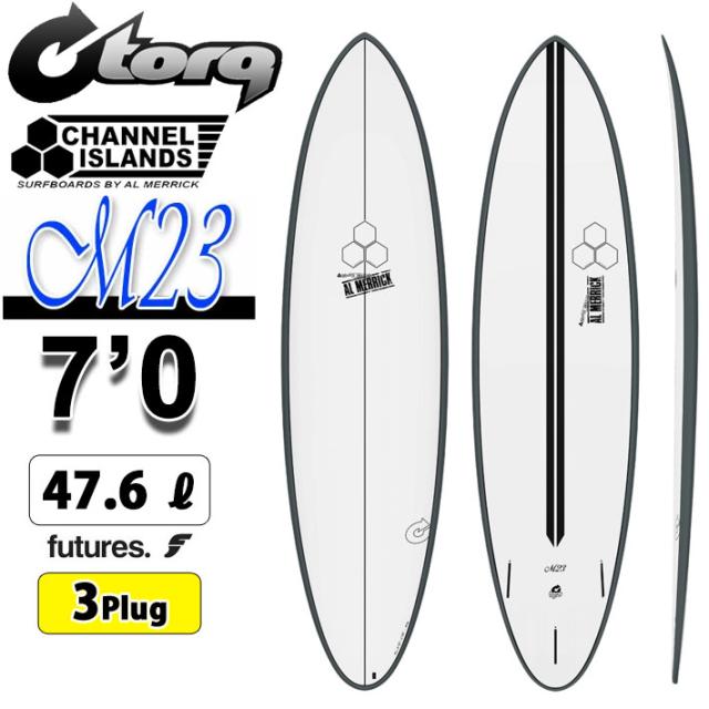 2026 torq surfboard トルク サーフボード X-LITE M23 7’0 [Graphite Pinline] エム23 ファンボード AL MERRICK アルメリック CHANNEL ISLANDS チャンネルアイランド エポキシボード ミッドレングス 初級者 初心者 ビギナー [営業所留め送料無料]