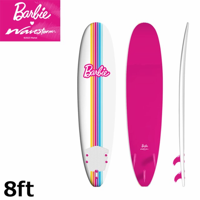 Wavestorm ウェーブストーム サーフボード Barbie バービー Classic Surfboard シグネチャー [8’0”] ファンボード ソフトボード フィン