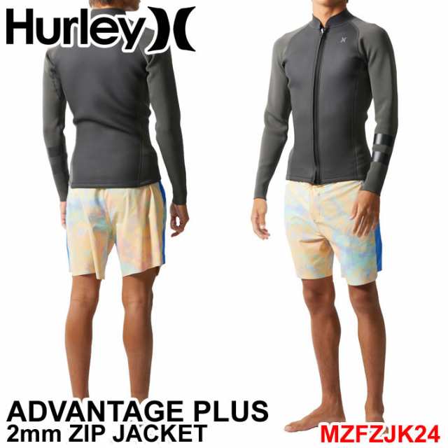 2024 Hurley ウェットスーツ ハーレー ジャケット [MZFZJK24] メンズ ADVANTAGE PLUS 2mm FRONT ZIP フロントジップ L/S JACKET アドバン