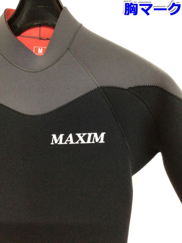 MAXIM ML タッパー ウェットスーツ ブラック 2mm マキシム MAXIM タッパー L maximフロントジップタッパー Lサイズ ML-R 7⁄25入荷