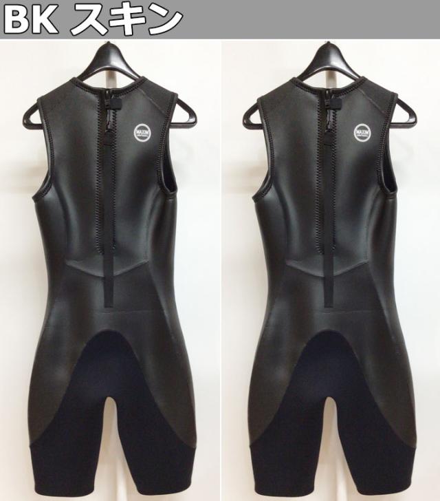 [在庫限り] follows限定 2025 MAXIM マキシム ウェットスーツ SHORT JOHN ショートジョン BACK ZIP バックジップ メンズ ウエットスーツ 2mm BLKスキン 国内生産 日本正規品
