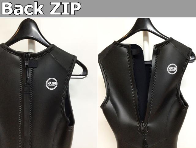 [在庫限り] follows限定 2025 MAXIM マキシム ウェットスーツ SHORT JOHN ショートジョン BACK ZIP バックジップ メンズ ウエットスーツ 2mm BLKスキン 国内生産 日本正規品