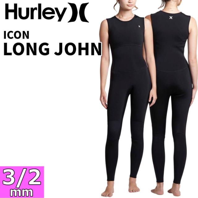 2026 Hurley ウェットスーツ ハーレー レディース ロングジョン [GZLJIC26] ICON 3/2MM LONG JOHN アイコン ジャージ NON ZIP ノンジップ サーフィン ウエットスーツ 日本正規品