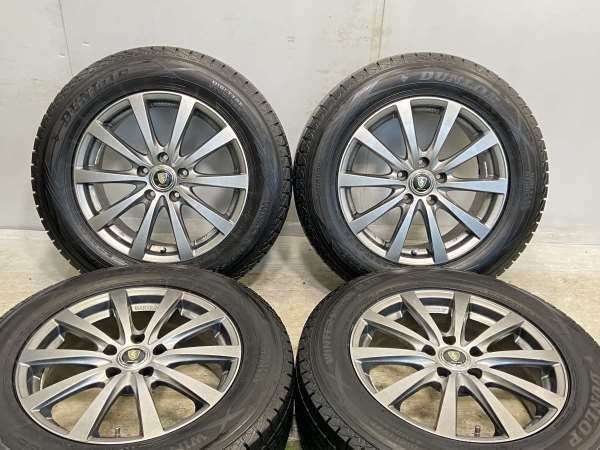 中古】DUNLOP ウィンターマックス SJ8 225/65R17 マナレイスポーツ 17