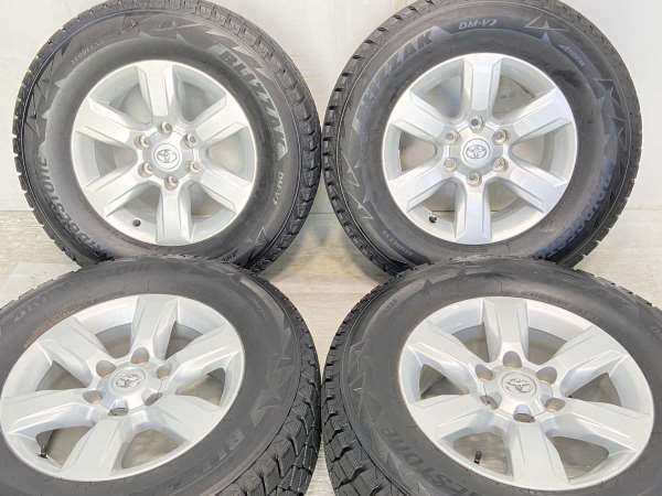 プラド 17インチ ホイールセット ブリヂストンDM-V2 スタッドレスタイヤ