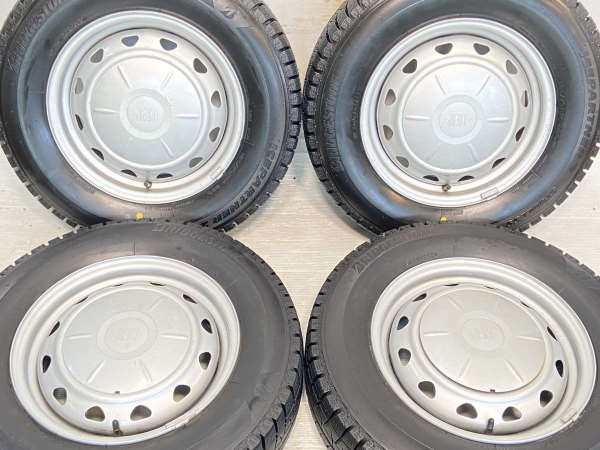 【中古】ブリヂストン アイスパートナー2 185/70R14 　 JECT 14インチ 100/114.3-4穴 4本 中古タイヤ・スタッドレスタイヤ