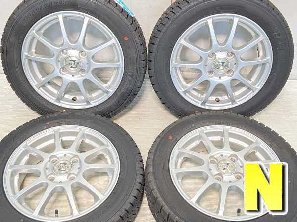 【中古】グッドイヤー アイスナビ 7 155/65R14 　 ZEPHYR 14インチ 100-4穴 4本 中古タイヤ・スタッドレスタイヤ