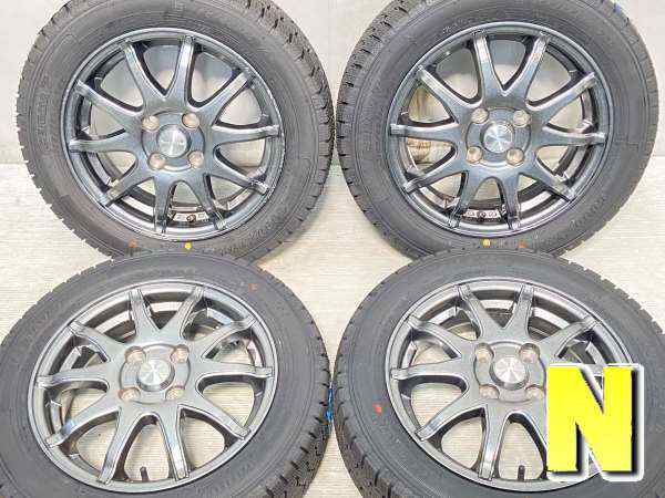 【中古】グッドイヤー アイスナビ 7 155/65R14 　 HUMANLINE 14インチ 100-4穴 4本 中古タイヤ・スタッドレスタイヤ｜au  PAY マーケット