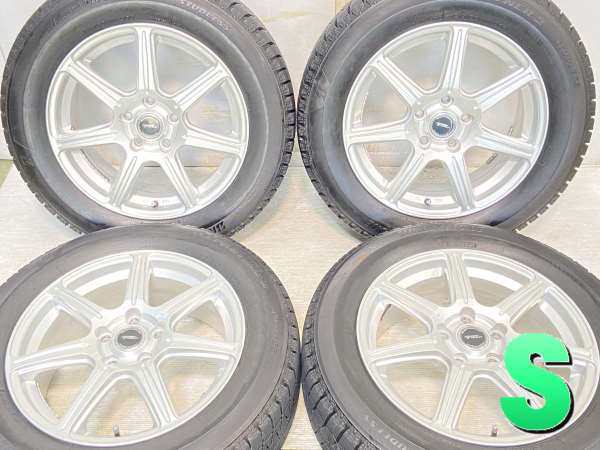 【中古】ブリヂストン アイスパートナー2 215/60R17 　 TOPRUN 17インチ 114.3-5穴 4本 中古タイヤ・スタッドレスタイヤ