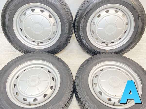 中古スタッドレスタイヤ155/80R14ホイール付 拾い上げ 4本セット