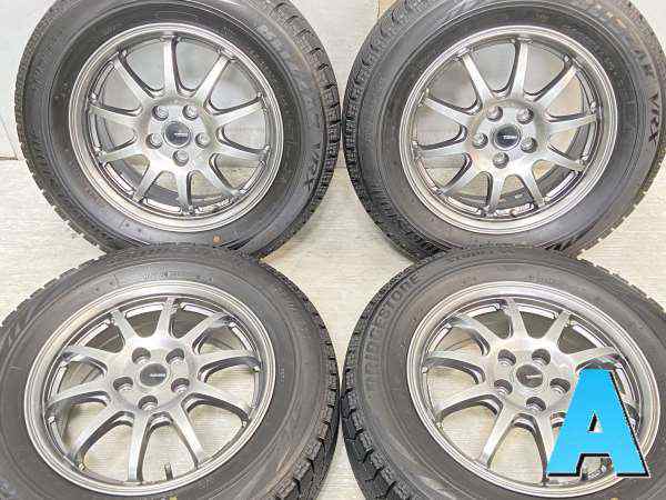 【中古】ブリヂストン ブリザック VRX 195/65R15 　 G-SPEED 15インチ 100-5穴 4本 中古タイヤ・スタッドレスタイヤ